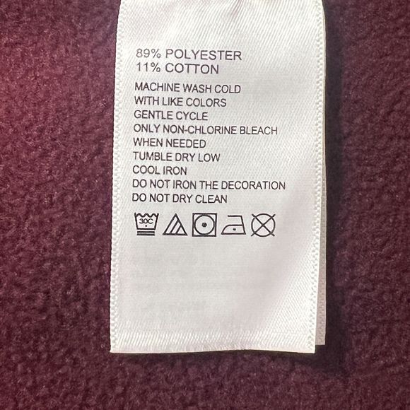 Tommy Bahama Half Zip Pullover Men’s Sz Small Tango Wave Heritage Wine HTHR NWT - Picture 12 of 13